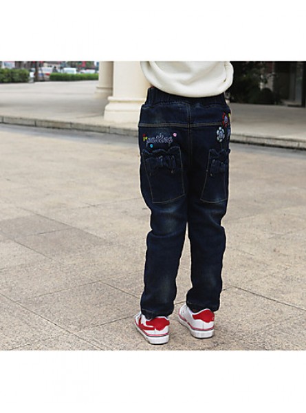 Girl Going out / Casual/Daily / School Patchwork Jeans-Denim All Seasons  
