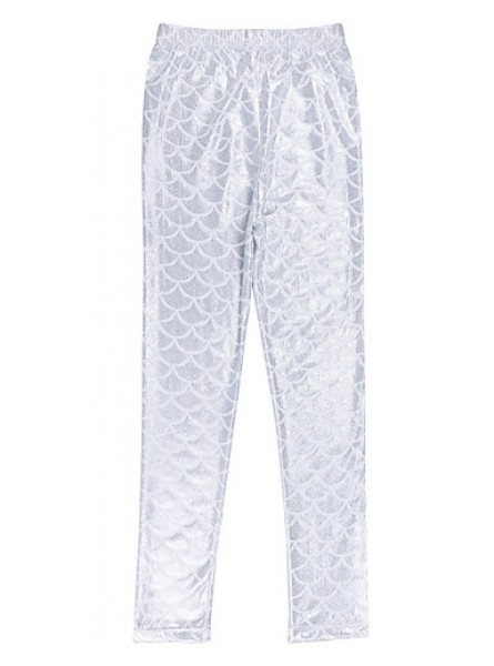 Gold/White/Pink/Wine Mermaid Tail Fish Scale Leggings Pencil Pants Causal Legging for 3-10 yrs Girls Kid  