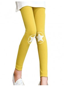 Girl's Casual/Daily Solid LeggingsCotton / Spandex Spring / Fall Pink / Yellow / Gray  