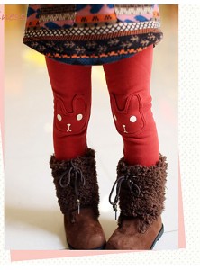 Girl's Winter/Spring/Fall Stretchy Thick Leggings (Cotton/Polyester)  